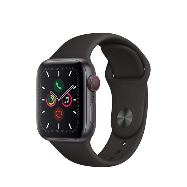 Apple Watch Series 5 (GPS + Cellular, 40mm) - Space Gray Aluminium Case with Black Sport Band