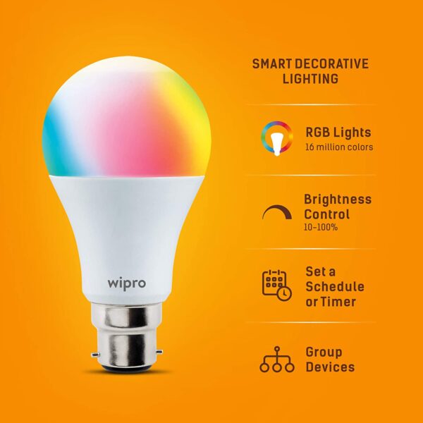 Wipro WiFi Enabled Smart LED Bulb 4